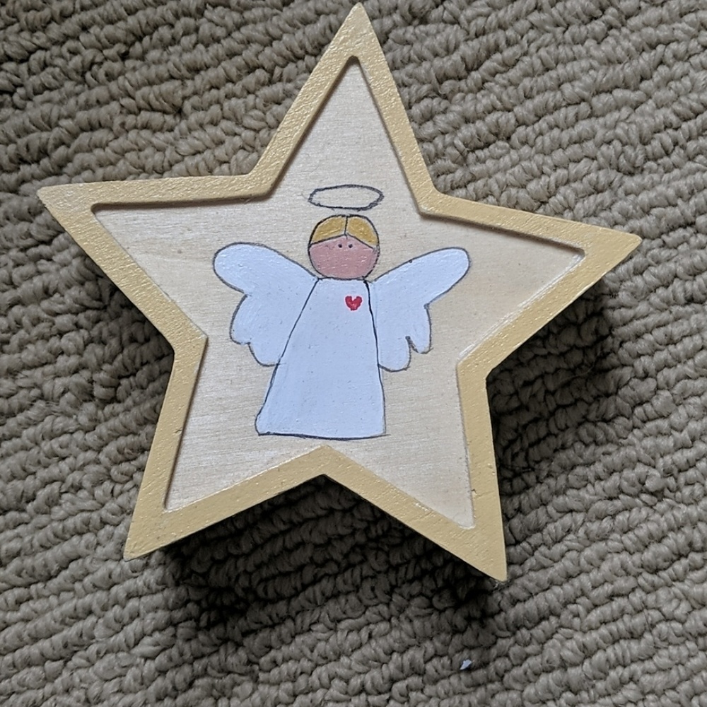 Handmade Jewelry Holder Angel Star Box